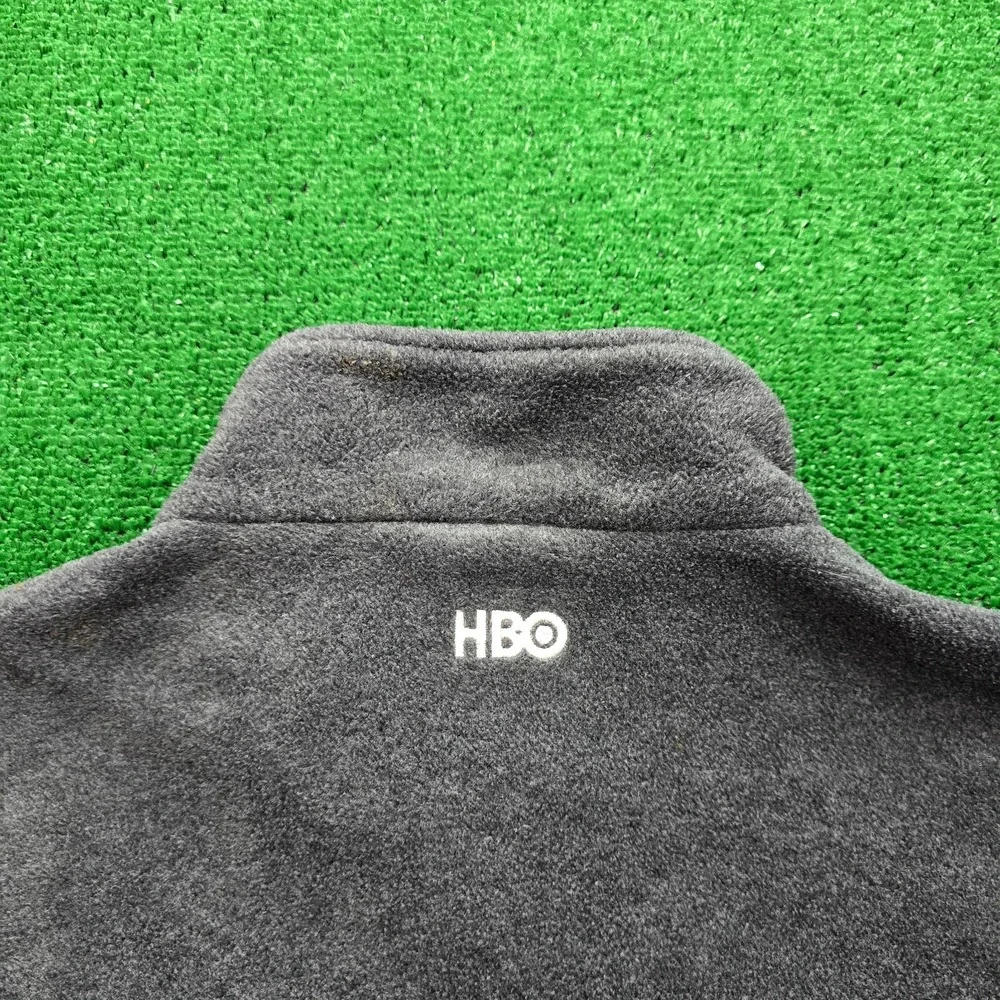 Vintage HBO Inside the NFL Quarter Zip Fleece Pullover Sweater Mens Large